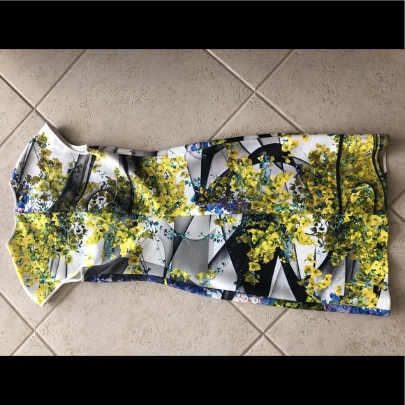 Clover Canyon Space Garden Print Neoprene Dress - Picture 5 of 5